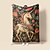 cheap Blankets &amp; Throws-Medieval Horse Vintage  Pattern Super Soft  Throws Blanket,Novelty Flannel Throw Blankets Warm Printed All Seasons  Gifts Home Decor Big Blanket