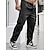 cheap Cargo Pants-Men&#039;s Cargo Pants Cargo Trousers Drawstring Elastic Waist Multi Pocket Plain Comfort Wearable Casual Daily Holiday Sports Big and Tall Black Khaki