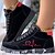 billiga Damsneakers-Herr Dam Sneakers Plusstorlekar High Top Sneakers Utomhus Nyår Dagligen Ensfärgat Ankelstövlar Vinter Broderad Platt klack Rundtå Ledigt Komfort Preppy Löpning Promenad Imitationsmockaläder Snörning