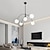 economico Modello sputnik-att nero sputnik lampadario 5 luci lampadario della metà del secolo lampada moderna industriale illuminazione a sospensione a soffitto per cucina sala da pranzo soggiorno camera da letto 110-240v
