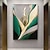 preiswerte Abstrakte Gemälde-Modernes abstraktes Gemälde, original handgemaltes Gemälde in Grün und Gold, minimalistisches abstraktes Gemälde, große Wand-Leinwand, Gemälde für Zuhause, Schlafzimmer, Dekor, ohne Rahmen