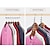 cheap Storage &amp; Organization-Multifunctional 6 Hole Stainless Steel Storage Hangers Metal Clothes Drying Rack Magical Hook Clothing Wardrobe Organize Holder