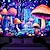 billiga Blacklight tapestries-blacklight gobeläng uv-reaktiv glöd i mörkret svamp trippy dimmig natur landskap hängande gobeläng väggkonst väggmålning för vardagsrum sovrum