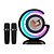 voordelige Microfoons-kleurrijke verlichting draadloze dubbele microfoon luidspreker bluetooth muziekspeler ktv geluidssysteem thuis karaoke voor tv boom box ktv kleurrijke lichten draadloze microfoon luidspreker