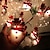 billige LED-kædelys-julesnemand lyssnor elg fe lys 1,5m 10lys batteridrevet julefest hjem have træ vindue dekoration krans lys