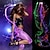 cheap Novelties-LED Fiber Optic Dance Whip - USB Rechargeable Ideal for Halloween Christmas and Holiday Celebrations - Perfect for Stage Ambience Props