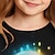 olcso lány 3D-s pólók-Lány 3D Pingvin Póló Ing Hosszú ujj 3D nyomtatás Ősz Tél Aktív Divat aranyos stílus Poliészter Gyerekek 3-12 év Terített nyak Szabadtéri Hétköznapi Napi Normál