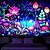 billige Blacklight -billedvev-blacklight billedvev uv reaktiv glød i mørket blomst trippy tåkete natur landskap hengende billedvev veggkunst veggmaleri for stue soverom