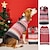 baratos Roupa para Cães-floco de neve listrado amor bola de lã tricô macio rosa vermelho suéter com capuz roupas para cães de estimação