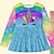 Недорогие 3д наборы для девочек-футболка для девочек с 3d единорогом и радугой &amp; леггинсы с рюшами, комплект платья с длинными рукавами и 3D принтом, осень-зима, модный, на каждый день, из полиэстера, для детей 3–12 лет, для отдыха