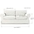 זול IKEA כיסויים-כיסוי ספה 2 מושבים של ektorp או כיסוי ספת מיטה 2 מושבים ektorp עם כיסויי כריות וכיסויי משענת גב, מגן ריהוט רחיץ לספת ektorp