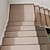 abordables alfombras para peldaños de escaleras-Alfombras para escaleras, alfombra antideslizante geométrica, alfombra de seguridad antideslizante, corredor interior antideslizante para niños, ancianos y mascotas