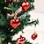 Недорогие Свадебные украшения-12 шт., украшение для рождественской елки, макет сцены, подарок на день Святого Валентина, украшение в виде красного сердца