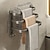 levne Koupelnové pomůcky-1ks prostorově úsporný nástěnný věšák na ručníky - hliníkový držák do sprchového koutu na ručníky a toaletní potřeby