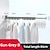 cheap Towel Bars-Towel Bar Bathroom Shelf Airer Adjustable Length Foldable Retractable Cable Contemporary Modern Aluminum 1PC - Bathroom Wall Mounted