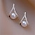 cheap Earrings-Women&#039;s Pearl Stud Earrings Fine Jewelry Classic Precious Stylish Romantic Earrings Jewelry Silver For Gift Festival 1 Pair