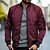 cheap Men&#039;s Jackets &amp; Coats-Men&#039;s Bomber Jacket Transition Jacket Daily Wear Windbreaker Zipper Pocket All Seasons Plain Streetwear Stand Collar Regular Black Yellow Red Army Green Dark Blue Jacket