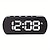 cheap Radios and Clocks-Full-screen Clock Modern Electronic Alarm Clock Living Room Bedroom With USB Charging Clock Smart LED Digital Alarm Clock Shipment With USB Charging Cable