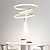 זול עיצוב מעגל-תאורת תליון לד 46 ס&quot;מ עיצוב עיגול אלומיניום גימורים צבוע מינימליסטי מסוגנן בסגנון נורדי מנורות מטבח 110-240v