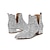 cheap Ankle Boots-Women&#039;s Boots Bling Bling Shoes Metallic Boots Glitter Crystal Sequined Jeweled Party Solid Color Booties Ankle Boots Wedding Boots Winter Chunky Heel Pointed Toe Luxurious Casual Minimalism Glitter