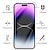 olcso iPhone-képernyővédők-5 db Képernyővédő fólia Kompatibilitás Apple iPhone 15 Pro Max 14 Plus 13 12 11 Pro Max Edzett üveg 9H erősség Anti-ujjlenyomat Nagyfelbontású (HD) Robbanásbiztos 3D Touch kompatibilis