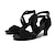 preiswerte Lateinamerikanische Schuhe-Damen Schuhe für den lateinamerikanischen Tanz Abiball Professionell Rumba Wildlederschuhe Absätze Einheitliche Farbe Stöckelschuh Peep Toe Schnalle Erwachsene Schwarz Beige