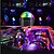 billige Projektorlampe og laserprojektor-1 stk sorte mini disco lys magiske kugle lys led scene lys med stemmestyring bil atmosfære dj lys indbygget batteri fødselsdagsfest jule bil interiør dekoration bedste valg