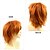 cheap Costume Wigs-Rose bud Anime Halloween Wig Dark Orange for Cosplay Party Synthetic Layered Short Hair Wigs with Bangs Pastel Wigs for Women Men Kids