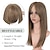 ieftine Breton-toppers pentru păr pentru femei cu păr subțire 18 inch toppers piese de păr pentru femei wiglets cu breton 6x6 dantelă clemă de bază în posturi sintetice brun mixt blond