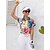 abordables Golf-Femme T-shirt POLO Rose Manche Courte Protection Solaire Top Floral Tenue de golf Vêtements Tenues Porter des vêtements