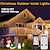 preiswerte LED Lichterketten-1 Packung Weihnachten, 10 Meter, 400 LEDs, Eiszapfenlichter, Weihnachtsbeleuchtung für draußen, mit 8 Modi, Timer, Fernbedienung, wasserdicht, anschließbare Lichterkette zum Einstecken für drinnen und draußen
