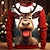 cheap Men&#039;s 3D Sweatshirts-Graphic Elk Men&#039;s Fashion 3D Print Pullover Sweatshirt Holiday Vacation Sweatshirts Light Green Red Long Sleeve Crew Neck Print Spring &amp;  Fall Designer Hoodie Sweatshirt