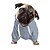 voordelige Huisdier bedrukte hoodies-hond hoodie met letterprint tekst memes grappige hond truien voor grote honden hond trui effen zacht geborsteld fleece hondenkleding hond hoodie sweatshirt met zak