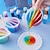 baratos Até 30 $-Copos divididos de silicone 4 peças copos de mistura de resina espessados e duráveis arte fluida tinta acrílica derramando desenho resina derramando diy faça desenhos de arte de resina com divisor de