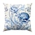 halpa kukka- ja kasvityyli-sinivihreä kukkainen kahden puolen tyynynpäällinen 1kpl pehmeä koristeellinen neliömäinen tyynyliina tyynyliina makuuhuoneeseen olohuoneen sohva sohvatuoli
