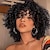 preiswerte Hochwertige Perücken-Weiche und stilvolle 14-Zoll-blonde Afro-Lockenperücke für Frauen – perfekt für 70er-Jahre- und krauses lockiges Haar – Kunstfasermaterial für langanhaltenden Tragekomfort