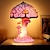 זול מנורות שולחן-6 אינץ&#039; מנורת שולחן פטריות בוהמייני שרף דקורטיבי מנורת לילה לחדר שינה סלון מתנה לעיצוב משרד ביתי