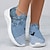 cheap Graphic Print Shoes-Women&#039;s Sneakers Slip-Ons Print Shoes Animal Print Plus Size Outdoor Daily Cat Letter Slogan Summer Winter Flat Heel Round Toe Closed Toe Fashion Casual Running Walking Tissage Volant Loafer Blue