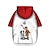 tanie Ubrania dla psów-Psy Koty Bluza z kapturem Pet Pouch Graficzny Kreskówki Moda Codzienny Na zewnątrz Codzienne Zima Ubrania dla psów Ubrania dla szczeniąt Stroje dla psów Oddychający Czerwony Kostium dla dziewczynki i