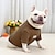 זול בגדים לכלבים-חולצת תחתון סופר אלסטית לכלב פסים צבעוניים סתיו וחורף בד מעובה מוברש פסים אלסטיים פסים בקרת משקל בגדי כלבים