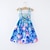 cheap Floral Dresses-Kids Girls&#039; Dress Floral Animal Cartoon Sleeveless Casual Active Daily Cotton Knee-length Floral Dress Summer Dress Summer Spring 2-12 Years 8601 Rainbow Bar 8602 orange 8602 purple