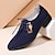 رخيصةأون أحذية أوكسفورد للرجال-رجالي أوكسفورد ريترو أحذية رسمية المشي كاجوال مناسب للبس اليومي جلد مريح دانتيل أزرق فاتح أسود أزرق الربيع الخريف