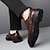 halpa Miesten Oxford-kengät-Miesten Oxford-kengät Comfort-kengät Kävely Vapaa-aika Päivittäin Nahka Mukava Nilkkurit Loaferit Tumman ruskea Musta Kevät Syksy