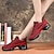 economico Sneakers da danza-Per donna Scarpe da ginnastica da ballo Moda Piatto Punta tonda Con lacci intrecciali Per adulto Rosso scuro Nero Rosso
