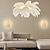 voordelige Hanglampen-led hanglamp kroonluchter prachtige extra grote 75/100cm witte struisvogelveren 2pcs wandlamp 110-240v