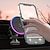 tanie Uchwyty samochodowe-Bezprzewodowa ładowarka samochodowa Magnetyczny uchwyt do szybkiego ładowania telefonu z olśniewającym nastrojowym światłem LED