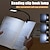 billige Kontorartikler-genopladeligt boglæselys lampe led boglys til læsning i sengen - øjenpleje justerbar lysstyrke 3 farvetemperaturer 10 timers driftstid usb læselys til sengebog lys clip on