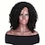 halpa Huippulaadukkaat peruukit-mustat 14 tuuman afrokiharat peruukit sivutukkailla naisille synteettiset kuituiset kiharat peruukit luonnollisen näköiset hiukset