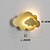 abordables Appliques murales pour enfants-applique murale led intérieur enfants 7w nuage applique chambre d&#039;enfant avec interrupteur à tirette enfants lampe de chevet à intensité variable pour filles garçon chambre décoration acrylique