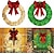 baratos Luzes decorativas-Guirlanda de natal de 20 polegadas com arco luminoso de ferro leve guirlanda led iluminada luz branca quente decoração de cena 30/40/50cm alimentada por bateria aa